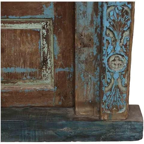 Porta In Legno Marrone 142x27x218h Cm - Foto 8