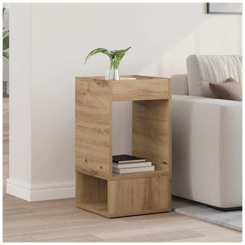 Tavolino Rovere artigianale 30 x 30 x 56 cm Legno multistrato - Foto 2