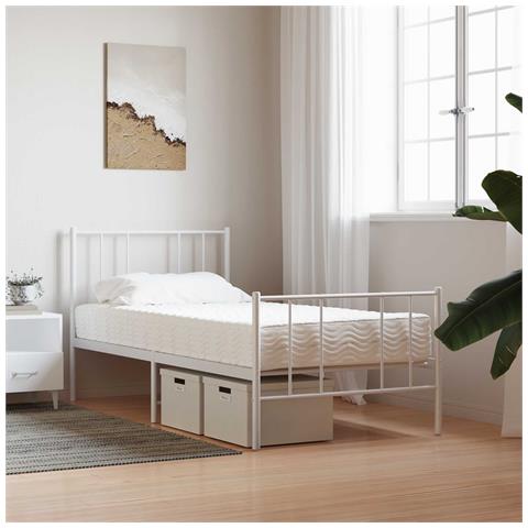 Materasso in schiuma H2 e H3 75 x 190 cm Bianco - Foto 2