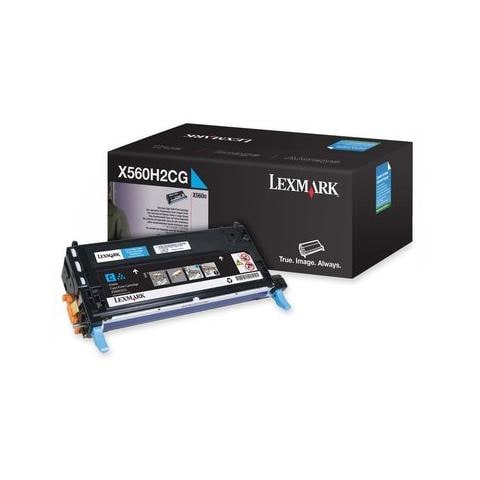 0X560H2CG Toner Originale Ciano per Lexmark X560n Capacità 10000 Pagine - Foto 1