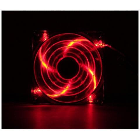 Shark Fan Devil Red Edition 14cm, Ventilatore, Computer case, 14 cm, Nero, Rosso, Trasparente, 0,15A, 7V - Foto 2