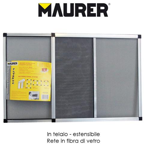 Zanzariera estensibile con telaio in alluminio anodizzato Cm h 75x100/193 - Foto 1