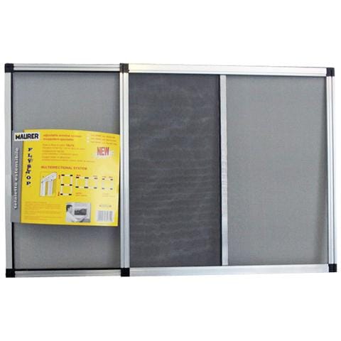 Zanzariera estensibile con telaio in alluminio anodizzato Cm h 75x100/193 - Foto 2