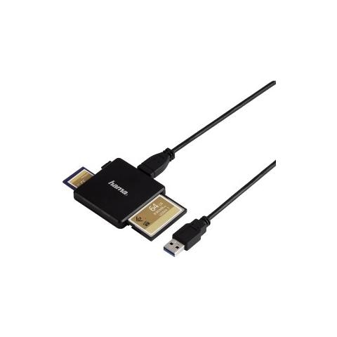 Lettore USB 3.0 con cavo, SD, SDHC, SDXC, micro SD, micro SDHC, microSDXC, CF 1, UHS-1, nero, scatola - Foto 6