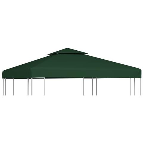 Telo di Ricambio per Gazebo 310g /m² Verde 3x3m - Foto 1