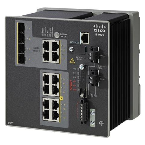 IE 4000 8 x RJ45 10/100/1000 4x1G Combo - Foto 2