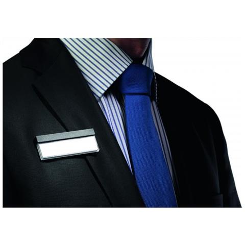 Portanome Select Magnete Formato 17x67 Mm Cartoncino Incluso Nero 25 Pz - Foto 1