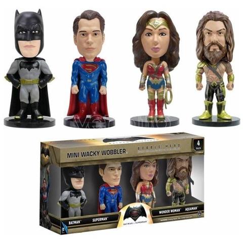 Batman Vs Superman Pop Vinile Figura Set 4 Mini Bobble Head 7 Cm - Foto 1