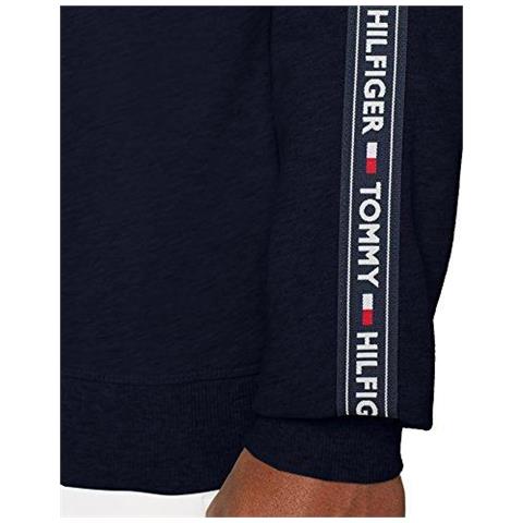 Felpe Tommy Hilfiger Logo Stripe Sweatshirt Abbigliamento Uomo S - Foto 7