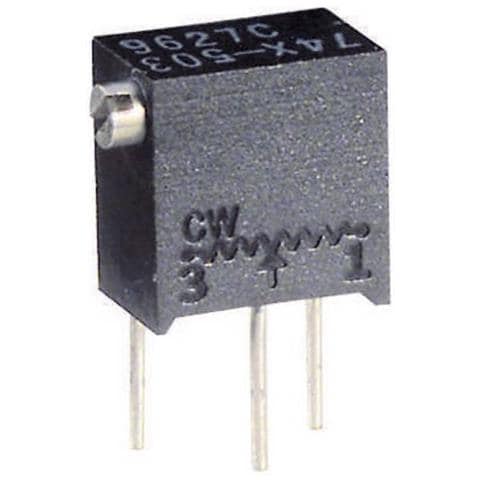 Trimmer Multigiro 12 Giri Lineare 0.25 W 2 K? 4320 ° 1 Pz. - Foto 1