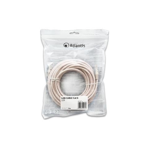 CAVO RETE CAT. 6 UTP (cavo patch) ATLANTIS P019-LAN 6-U-X - 10Mt - Foto 2