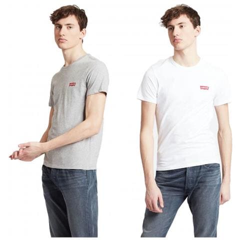 2pk Crewneck Graphic 2 Pack Hm T-shirt Uomo Taglia Xs - Foto 1