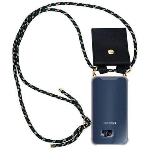 Catena Di Telefoni Cellulari Compatibile Con Samsung Galaxy S6 Edge In Camouflage - Coperchio Protettivo In Silicone Con Anelli D'oro, Cinturino In Corda E Custodia Staccabile - Foto 2