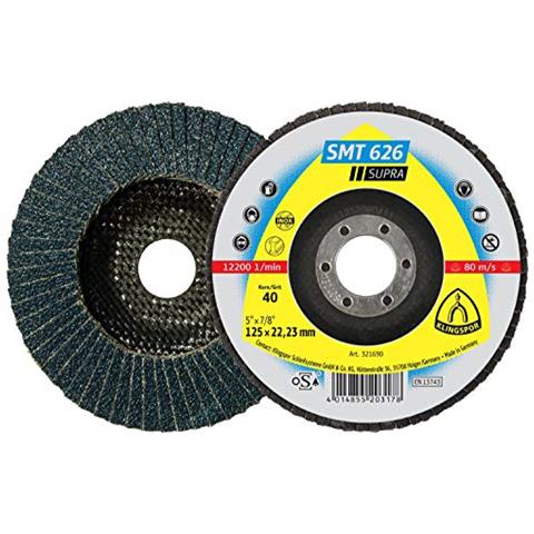 Kli-321694-1 321694 Smt 626 - Disco Smerigliatore, 115 X 22,23 Mm, Grana 60, Bombato, Contenuto Della Confezione: 1 Pezzo - Foto 1