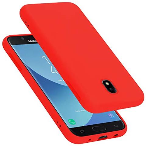 Custodia Compatibile Con Samsung Galaxy J7 2017 / J730 / J7 Pro In Liquid Rosso - Coperchio Protettivo In Silicone Tpu Flessibile - Foto 1
