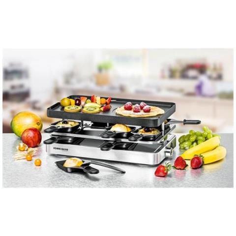 Griglia per Raclette 8 Persone Acciaio Inox 1200 W - Foto 2