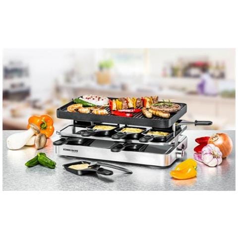 Griglia per Raclette 8 Persone Acciaio Inox 1200 W - Foto 3