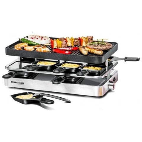 Griglia per Raclette 8 Persone Acciaio Inox 1200 W - Foto 1