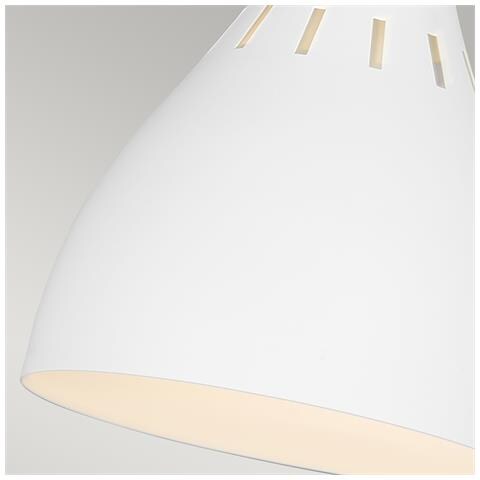 Lampada Da Tavolo 1 Luce, Bianco Opaco, Bianco Opaco, Ottone Brunito, Attacco E27 - Foto 5