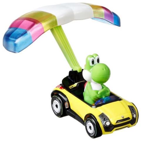 Hot Wheels Mario Kart Wing Yoshi Small Car - Foto 1