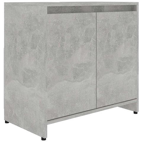 Mobile da Bagno Grigio Cemento 60x33x61 cm in Legno Multistrato - Foto 1