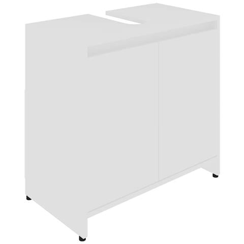 Mobile da Bagno Bianco 60x33x61 cm in Legno Multistrato - Foto 1