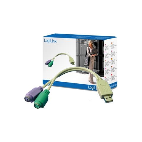 Adapter USB - 2x PS / 2 USB M 2x Mini DIN 6-pin FM Grigio cavo di interfaccia e adattatore - Foto 1