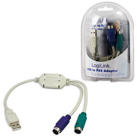 Adapter USB - 2x PS / 2 USB M 2x Mini DIN 6-pin FM Grigio cavo di interfaccia e adattatore - Foto 4