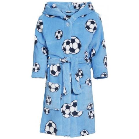 Accappatoio Soccerjunior Felpa Blu Taglia 146/152 - Foto 1