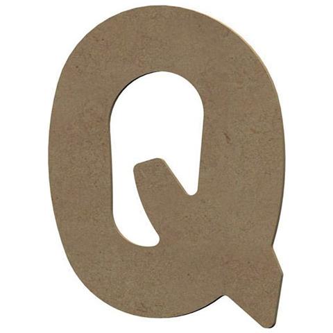 Lettera Maiuscola Q In Legno Mdf Per La Decorazione - 8 Cm - Foto 2
