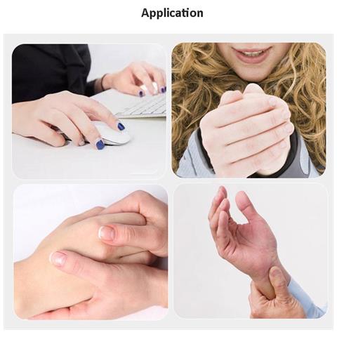 Guanti Per Il Pollice, Supporto Per Il Polso Della Mano, Guanti Senza Dita 1 Paio Black L - Foto 14