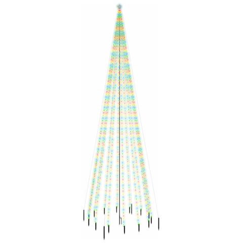 Albero Di Natale Con Puntale Colorato 1134 Led 800 Cm - Foto 1