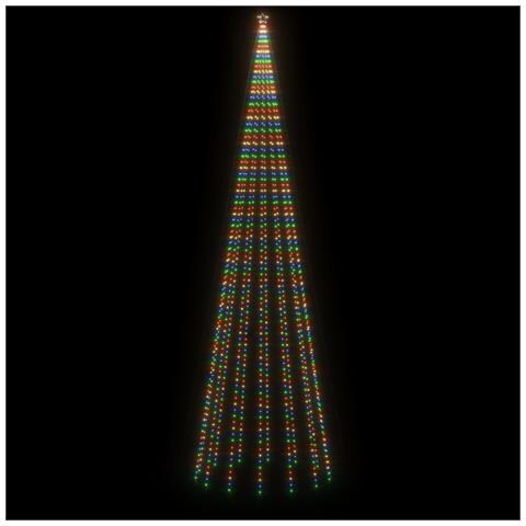 Albero Di Natale Con Puntale Colorato 1134 Led 800 Cm - Foto 2