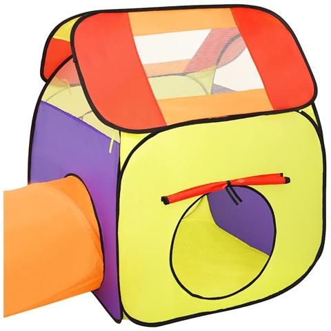 Tenda Da Gioco Bambini 250 Palline Multicolore 338x123x111 Cm - Foto 10