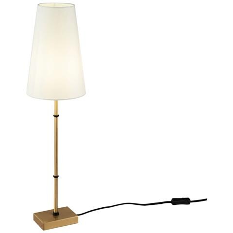 Lampada Da Scrivaniza Contemporanea Zaragoza Metallo Ottone 1 Luce Pvc - Foto 1