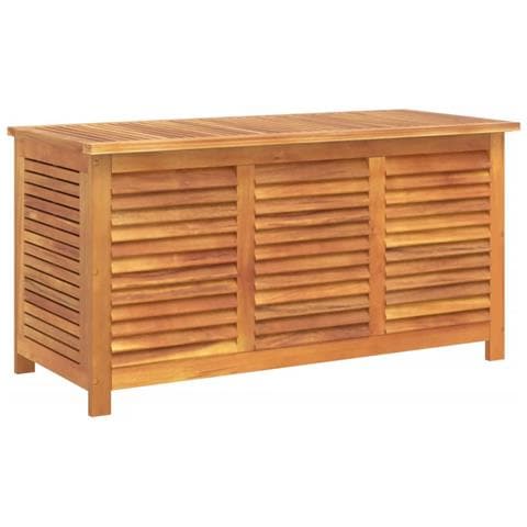 Contenitore Giardino Con Feritoia 113x50x56cm Massello Acacia - Foto 2