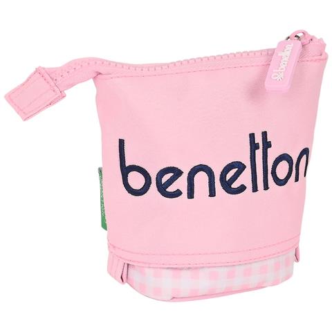 Astuccio Portapenne Benetton Vichy Rosa (8 X 19 X 6 Cm) - Foto 2