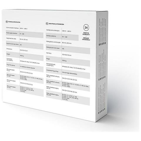 AK-43 Lettore Ottico Esterno Slim DVD±R /RW Nero - Foto 4