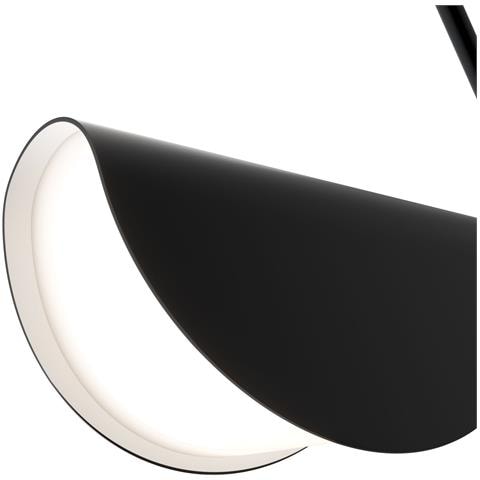 Lampadario A Sospensione Moderno Mollis Metallo Nero Acrilico 1 Luce G9 7w - Foto 2