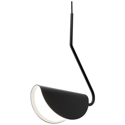 Lampadario A Sospensione Moderno Mollis Metallo Nero Acrilico 1 Luce G9 7w - Foto 1