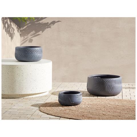 Vaso Per Piante Ftero 25 Cm Grigio - Foto 1