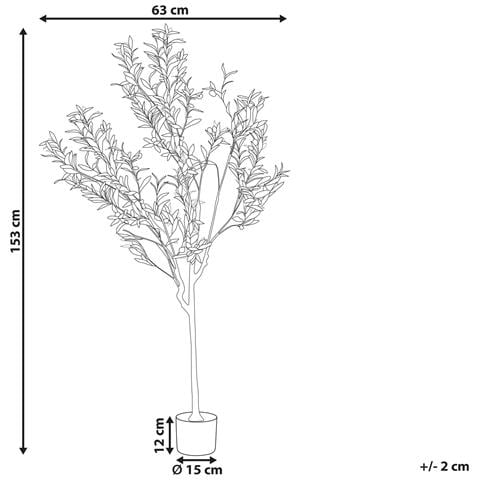 Pianta Artificiale In Vaso 153 Cm Olive Tree - Foto 5