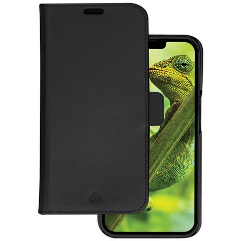 Custodia Per Iphone 14 Pro 2 In 1 Modello Lynge Pelle Con Portacarte, Nero - Foto 1