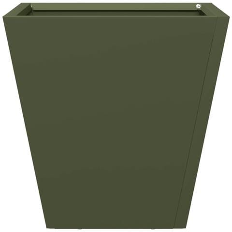 Fioriere da Giardino 2 pz Verde Oliva 30x30x30 cm in Acciaio - Foto 2