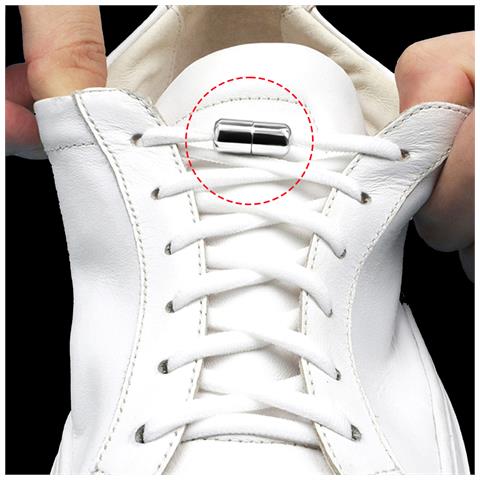 Lacci Elastici No-tie Con Fibbia White - Foto 1