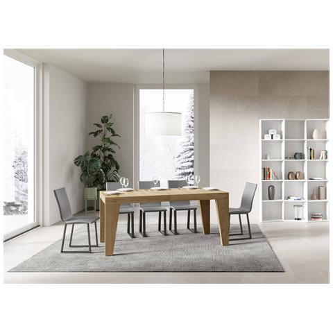 Tavolo Allungabile 90x180/284 Cm Naxy Premium Quercia Natura - Foto 4