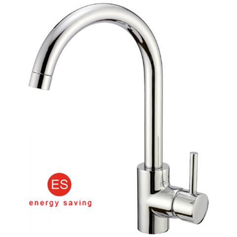 Miscelatore Monocomando Lavello Con Bocca Girevole 360° Energy Saving System Finitura Bianco Opaco GINGER 7780BO - Foto 1