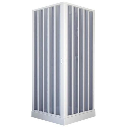 Box Doccia In Pvc Angolare Con Apertura A Soffietto 90 X 90 Modello Marlin - Foto 2