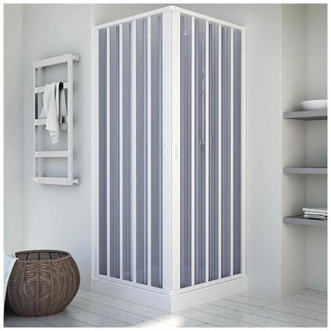 Box Doccia In Pvc Angolare Con Apertura A Soffietto 90 X 90 Modello Marlin - Foto 1