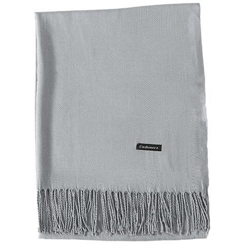 Sciarpa Di Lusso In Finto Cashmere - Grigio Chiaro, 200x70cm - Foto 1